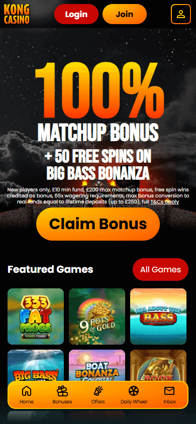 Kong Casino Mobile screenshot